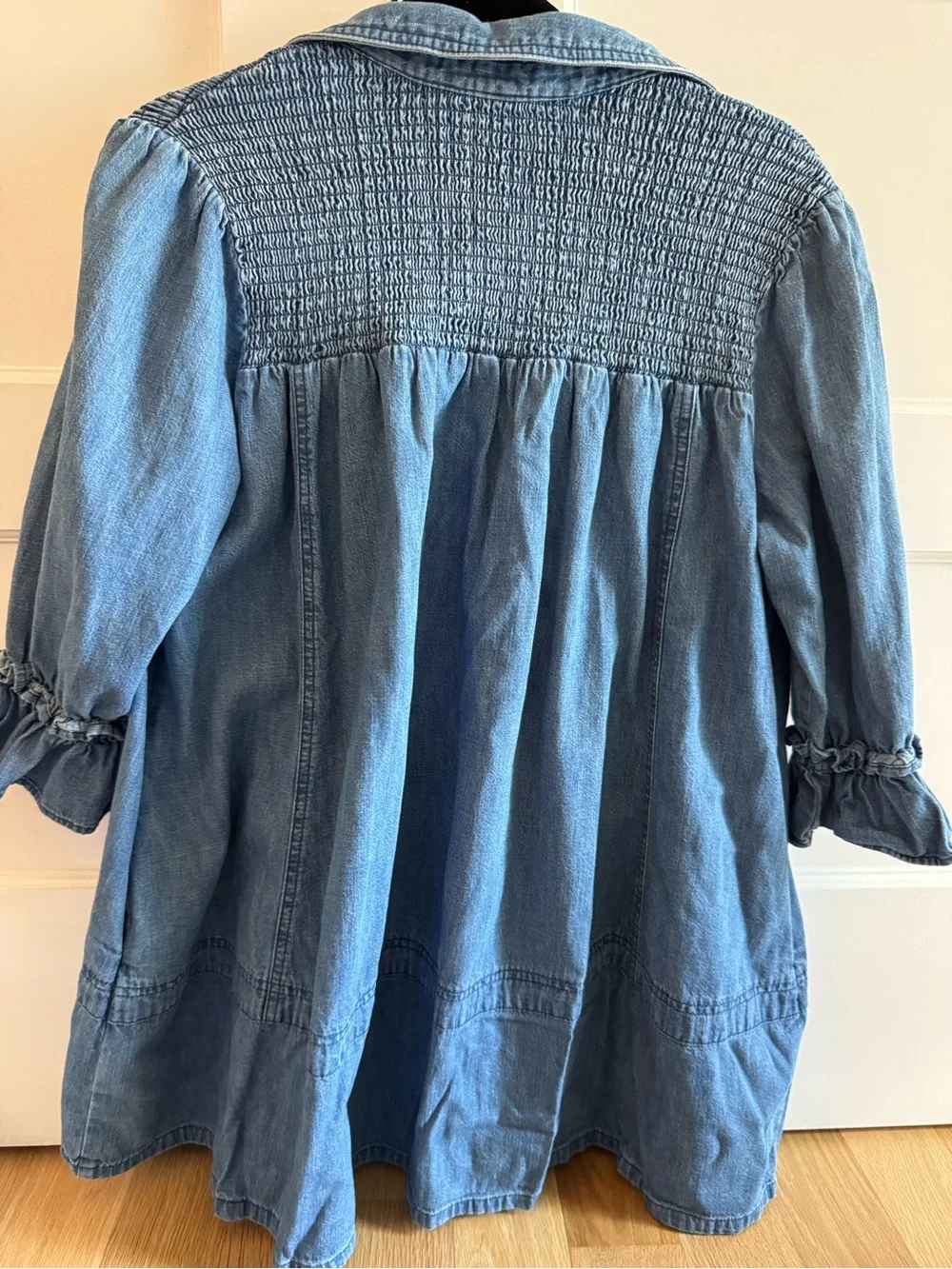 Free People Light Blue Denim Button-Up dress XS - Picture 5 of 6
